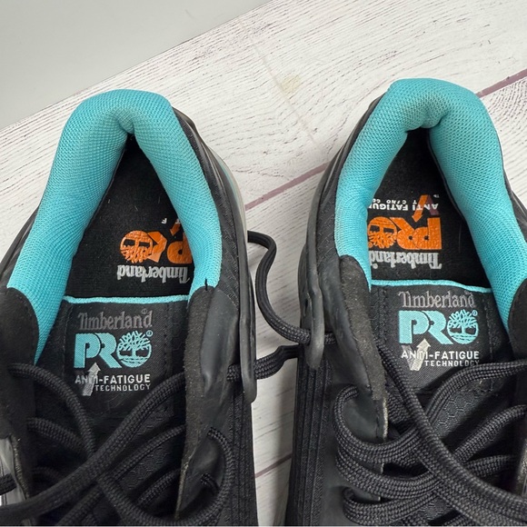 Timberland Pro® Composite Safety Toe Women's Shoes 8 DRIVETRAIN Black Blue - Picture 4 of 11